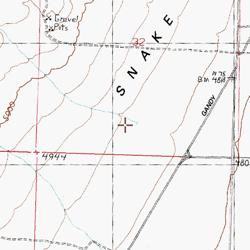 Topographic Map of Little Red Cedar Wash, UT