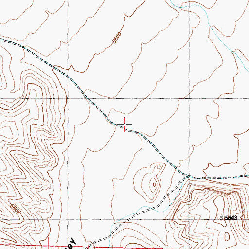 Topographic Map of Little Valley, UT