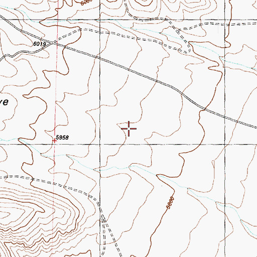 Topographic Map of Miller Cove, UT