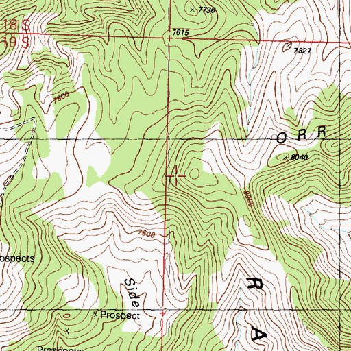 Topographic Map of Orr Ridge, UT
