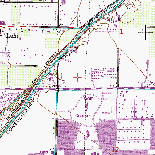 Topographic Map of Country Manor Subdivision Mini Park, AZ