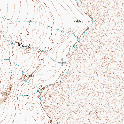 Topographic Map of Red Wash, UT