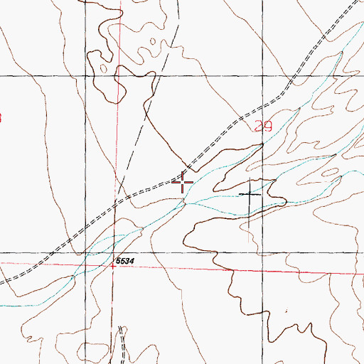 Topographic Map of Road Canyon, UT