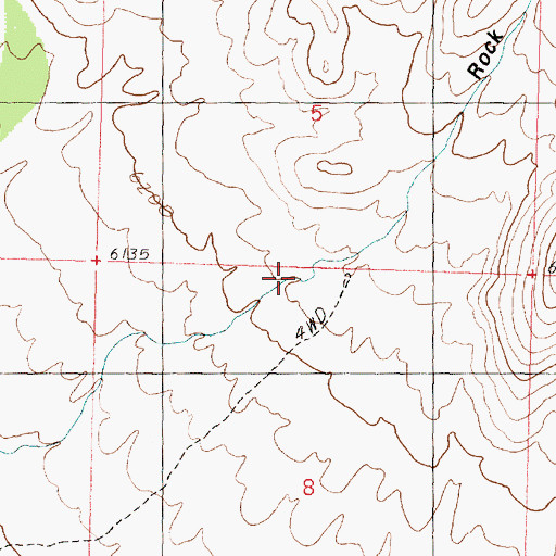 Topographic Map of Rock Canyon, UT