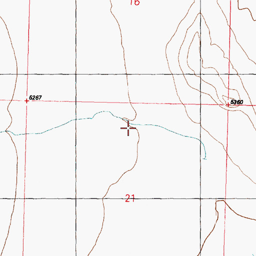 Topographic Map of Sand Wash, UT