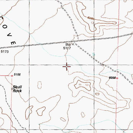 Topographic Map of Sawtooth Cove, UT