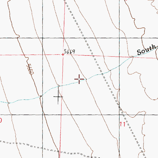 Topographic Map of South Cedar Wash, UT