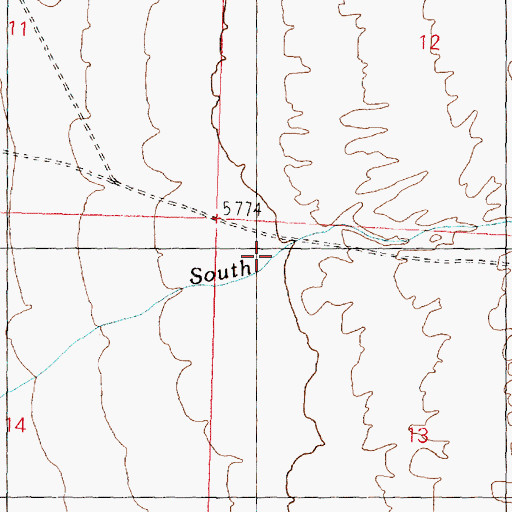 Topographic Map of South Juniper Wash, UT