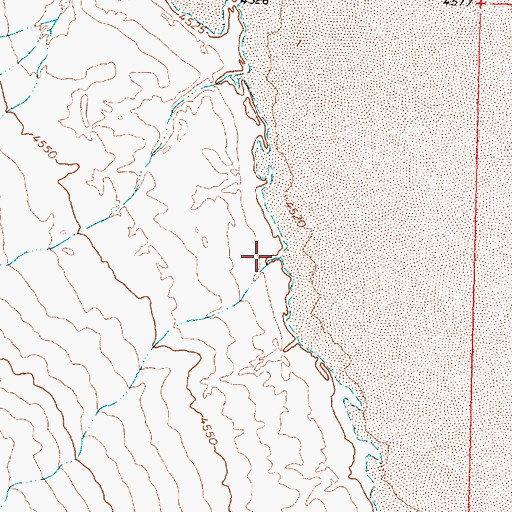 Topographic Map of Steamboat Wash, UT