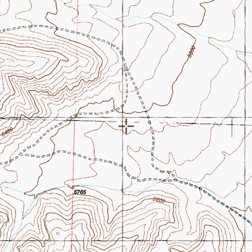 Topographic Map of Taylor Canyon, UT