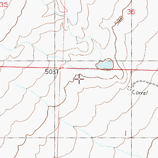 Topographic Map of Trout Creek, UT
