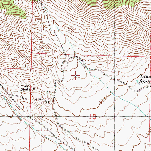 Topographic Map of Wood Canyon, UT