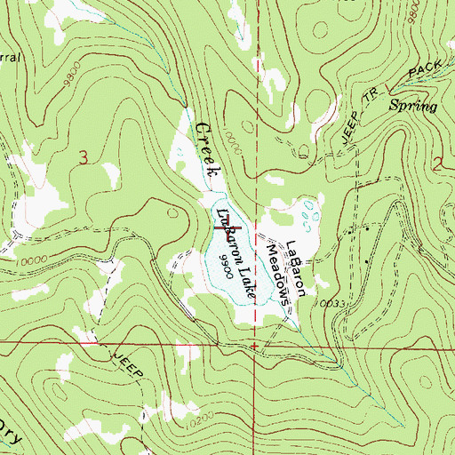 Topographic Map of LaBaron Creek, UT