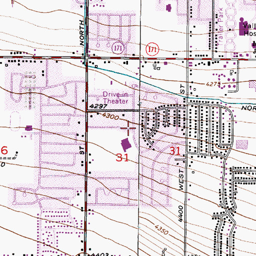 Topographic Map of West Valley City, UT