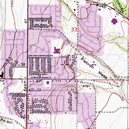 Topographic Map of Peruvian Park, UT