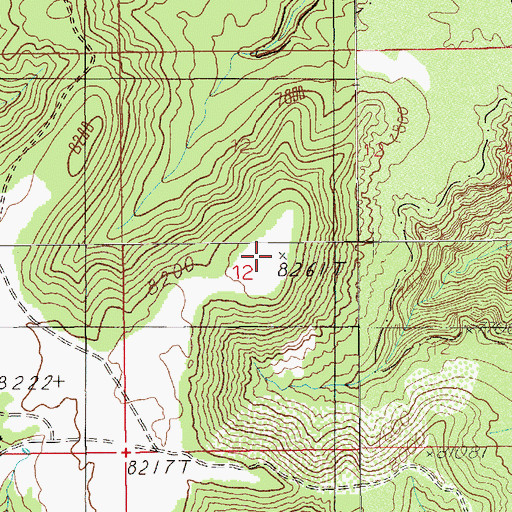 Topographic Map of The Pushout, UT