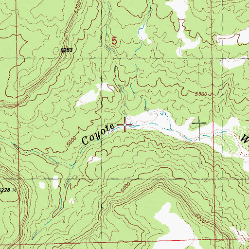 Topographic Map of Horsethief Canyon, UT
