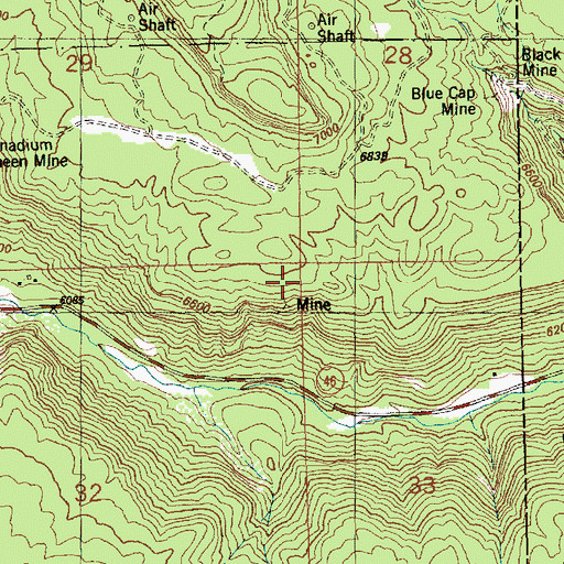 Topographic Map of Hespeotus Mine, UT