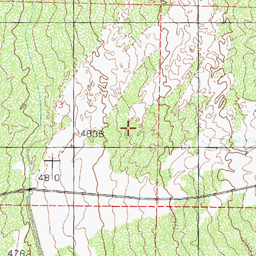 Topographic Map of Clay Spring Wash, UT