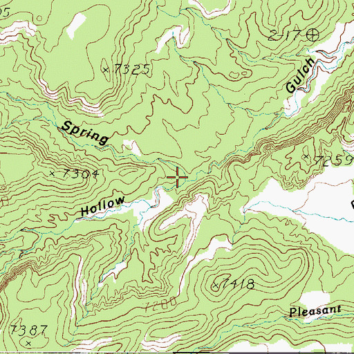 Topographic Map of Larb Hollow, UT