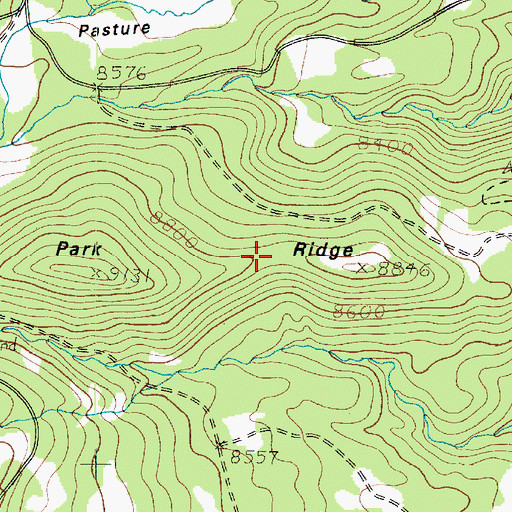 Topographic Map of Park Ridge, UT