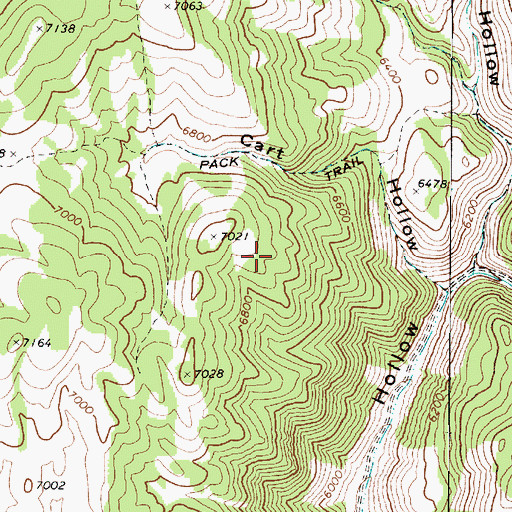 Topographic Map of Cache National Forest, UT