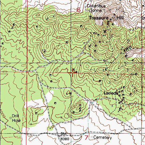 Topographic Map of Republic, UT