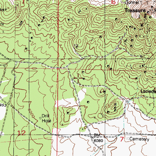 Topographic Map of West Morning Glory, UT