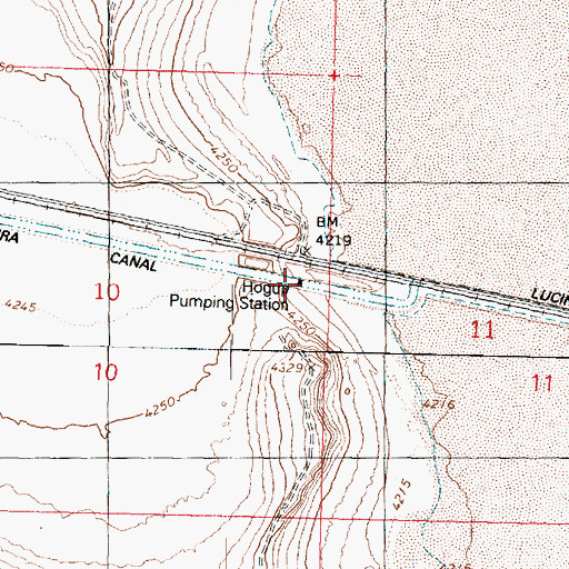 Topographic Map of Hogup Pumping Station, UT