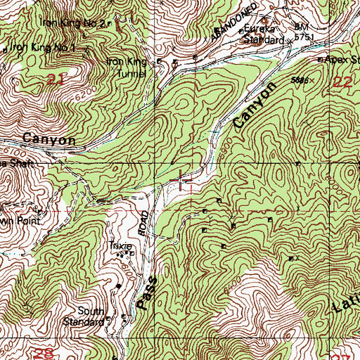 Topographic Map of Apex Spring, UT