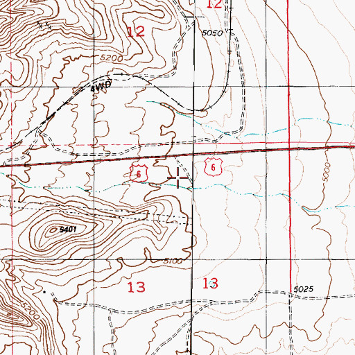 Topographic Map of Big Canyon, UT