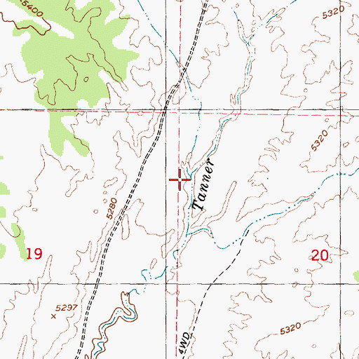 Topographic Map of Chambers Wash, UT