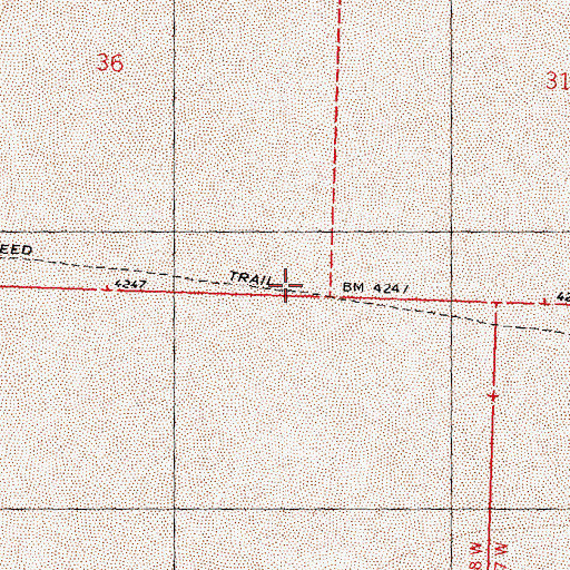 Topographic Map of Donner-Reed Trail, UT