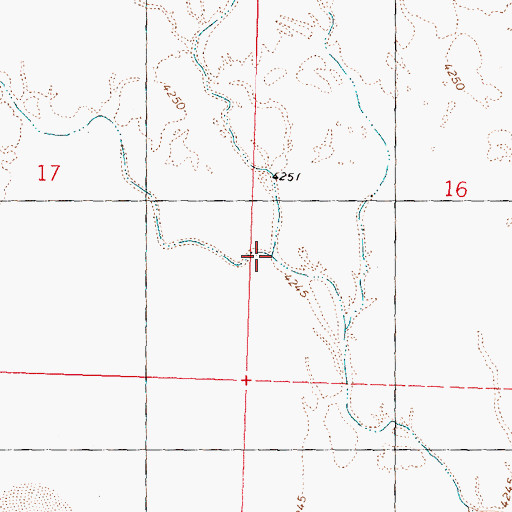 Topographic Map of Grouse Creek, UT