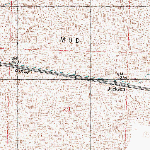 Topographic Map of Jackson, UT
