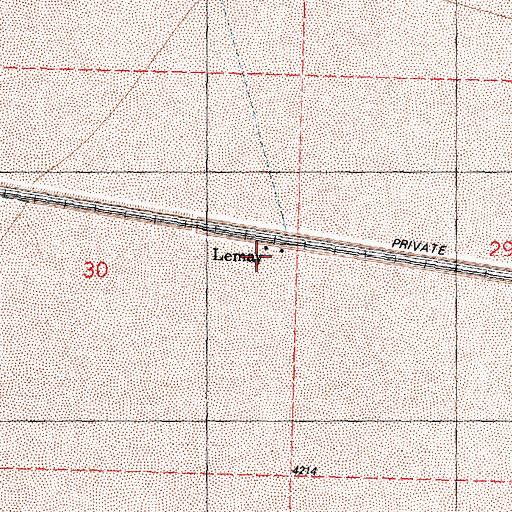 Topographic Map of Lemay, UT