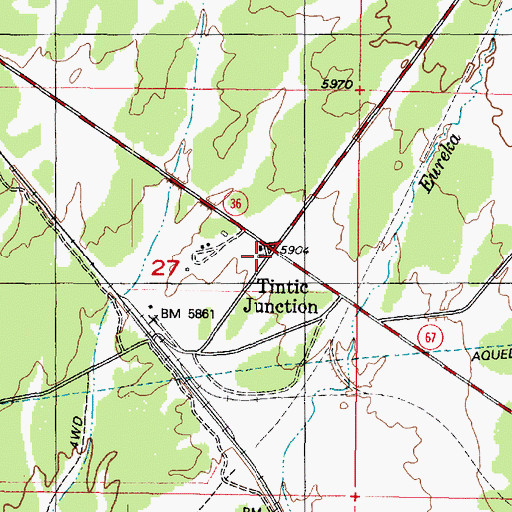 Topographic Map of Tintic Junction, UT