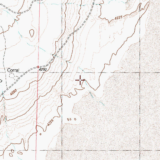 Topographic Map of Dells Canyon, UT