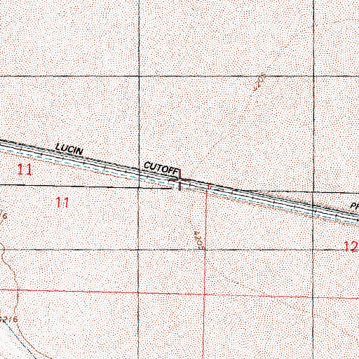 Topographic Map of Olney (historical), UT