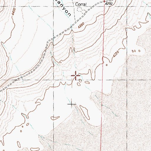 Topographic Map of Trail Canyon, UT
