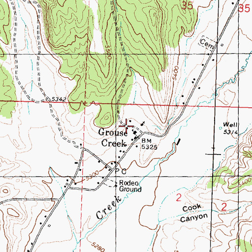 Topographic Map of The Church of Jesus Christ of Latter Day Saints, UT
