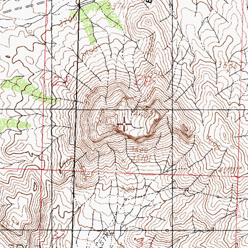Topographic Map of Tabeau Peak, UT