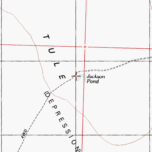 Topographic Map of Jackson Pond, UT