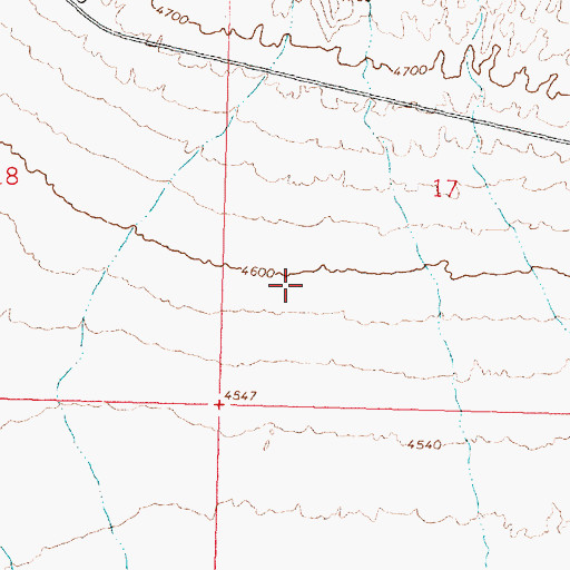 Topographic Map of Tule Valley, UT