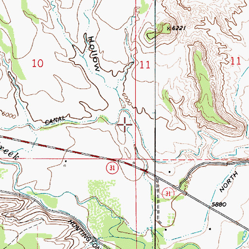 Topographic Map of Chris Otteson Hollow, UT
