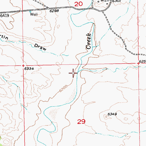 Topographic Map of Clay Basin Creek, UT