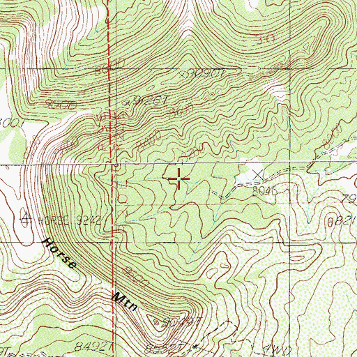 Topographic Map of Davis Pocket, UT