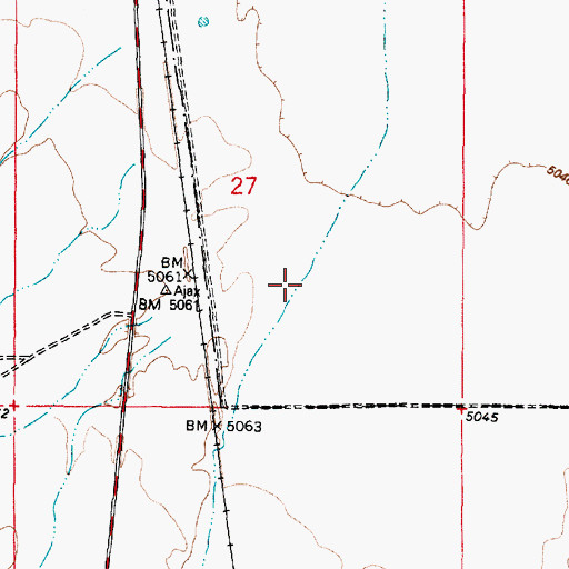 Topographic Map of Faust Creek, UT