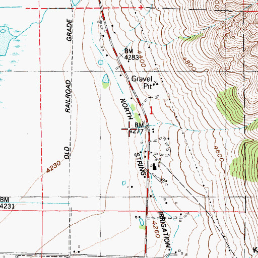 Topographic Map of Hansen Canyon, UT