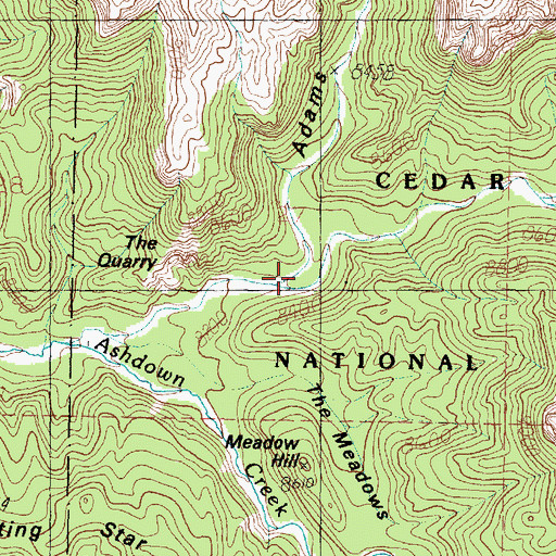 Topographic Map of Adams Canyon, UT